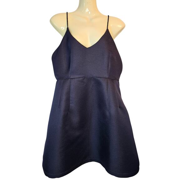 L'Atiste by Amy Strappy Fit & Flare Cocktail Party Dress Womens Blue L - Picture 13 of 13